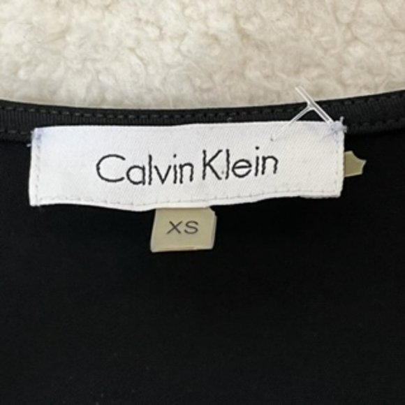 Calvin Klein Womans Dress Short Sleeve with Adornments Black Size XS XSmall - Picture 2 of 6